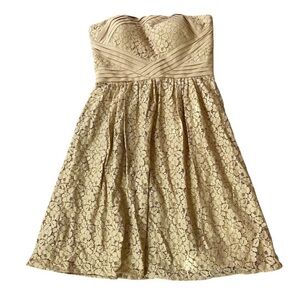Vince Camuto Tan Lace Dress